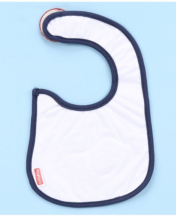 Babyhug Knitted Velcro Bib (Print and Color May Vary)