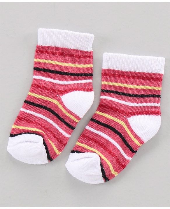 Cutewalk by Babyhug Cotton Ankle Length Multi Print Socks Pack of 3 - Multicolour