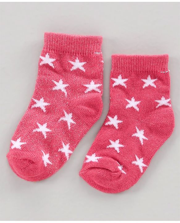 Cutewalk by Babyhug Cotton Ankle Length Multi Print Socks Pack of 3 - Multicolour