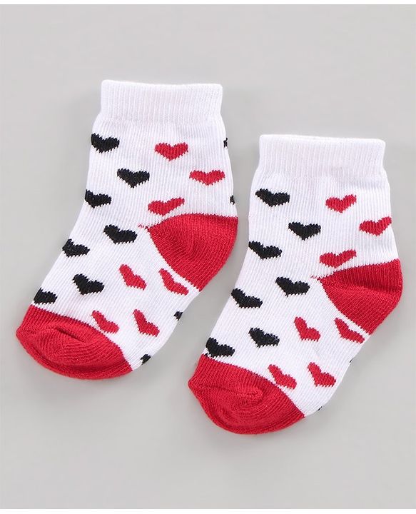 Cutewalk by Babyhug Cotton Ankle Length Multi Print Socks Pack of 3 - Multicolour