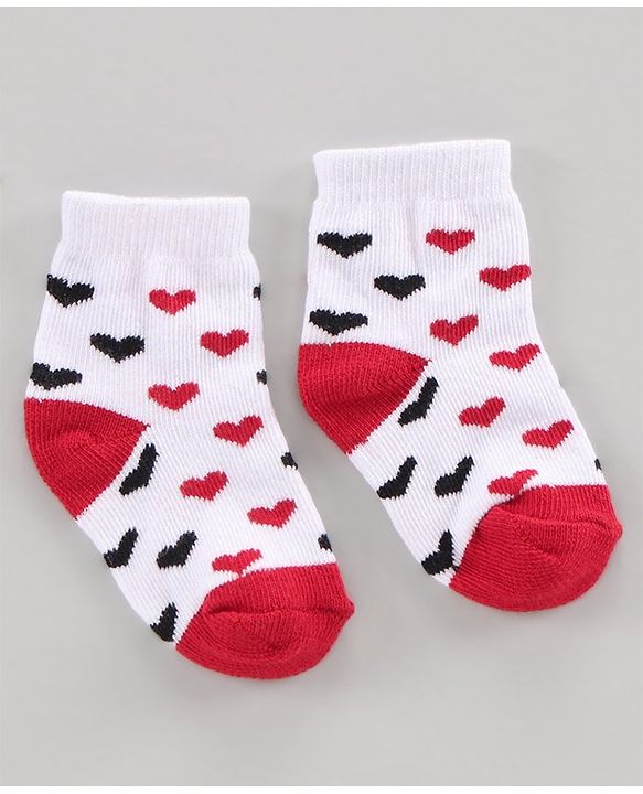 Cutewalk by Babyhug Cotton Ankle Length Multi Print Socks Pack of 3 - Multicolour