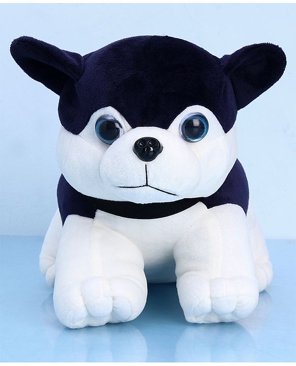 Babyhug Wolf Dog Soft Toy Blue White - Height 40 cm