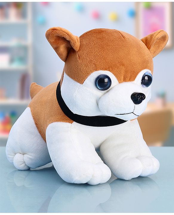 Babyhug Wolf Dog Soft Toy Blue White - Height 40 cm