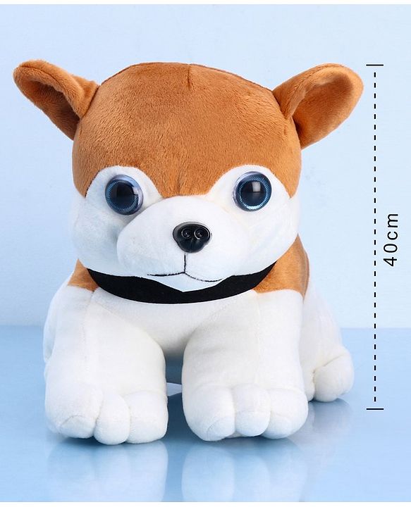 Babyhug Wolf Dog Soft Toy Blue White - Height 40 cm
