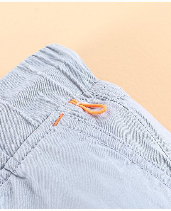 Pine Kids Full Length Cotton Cargo Pants - Grey