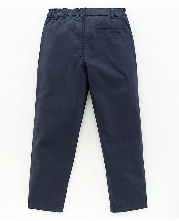 Pine Kids Cotton Lycra Full Length Chino Pant - Navy Blue