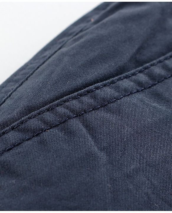 Pine Kids Cotton Lycra Full Length Chino Pant - Navy Blue