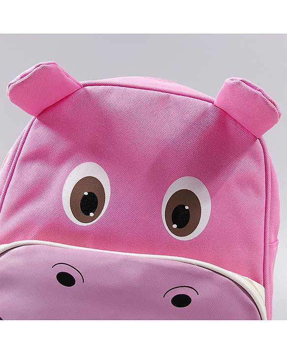 Babyhug Cow Design Fashion Backpack - Pink