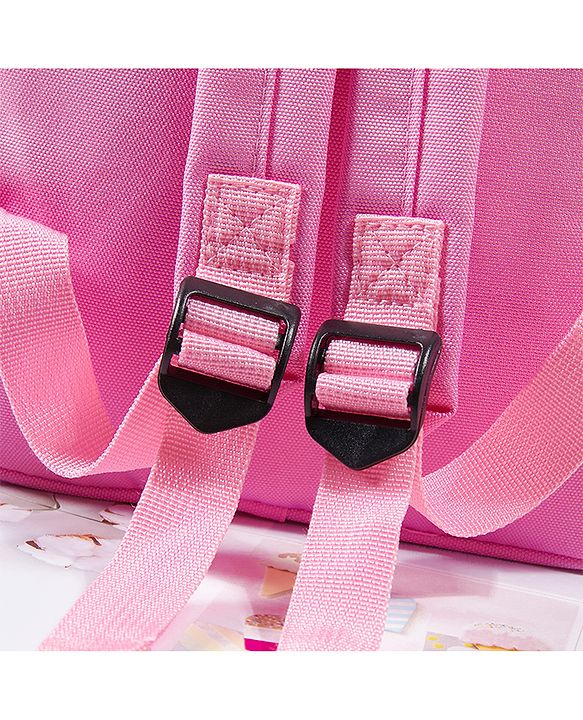 Babyhug Cow Design Fashion Backpack - Pink
