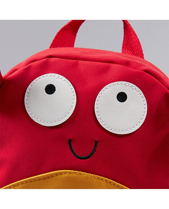 Babyhug Crab Design Fashion Backpack - Red