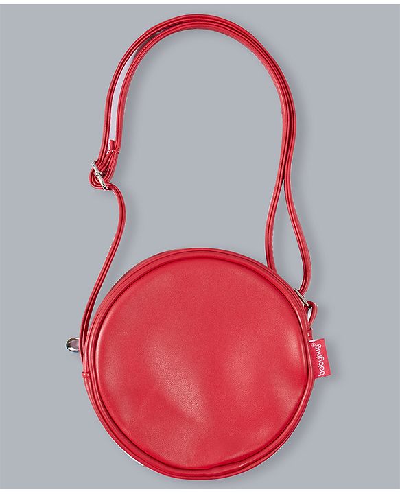 Babyhug Unicorn Shimmered Sling Bag - Red