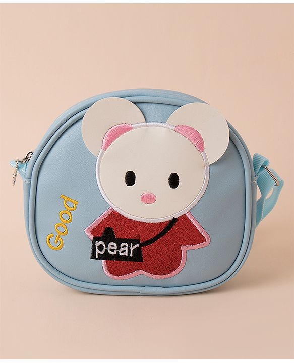 Babyhug Rat Patch Sling Bag - Blue