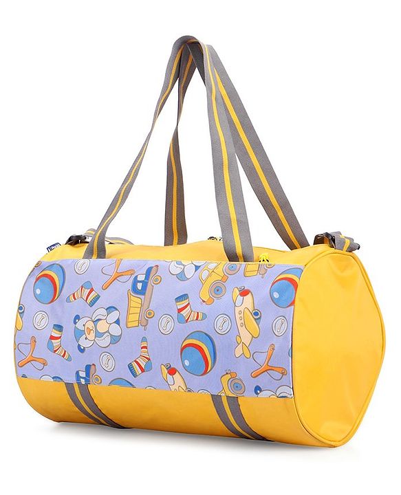 Pine Kids Printed Duffle Bag for 1 Day Trip - Yellow