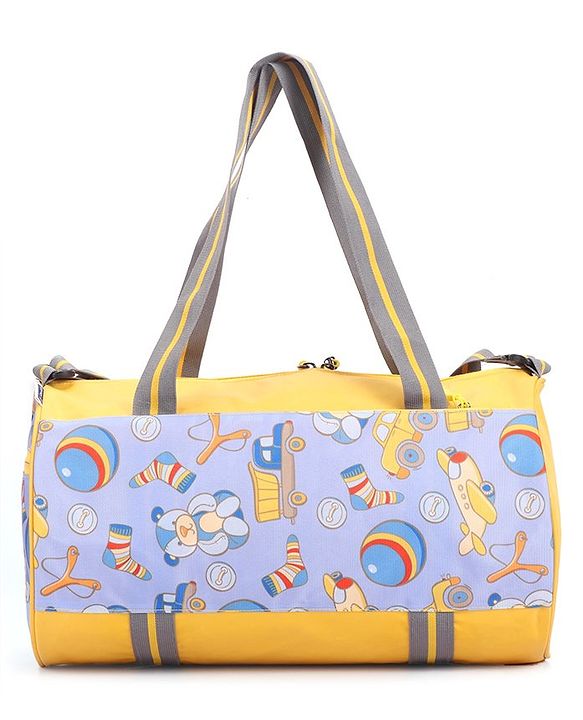 Pine Kids Printed Duffle Bag for 1 Day Trip - Yellow