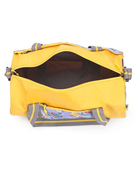 Pine Kids Printed Duffle Bag for 1 Day Trip - Yellow