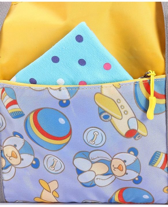 Pine Kids Printed Duffle Bag for 1 Day Trip - Yellow