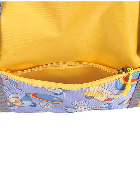 Pine Kids Printed Duffle Bag for 1 Day Trip - Yellow