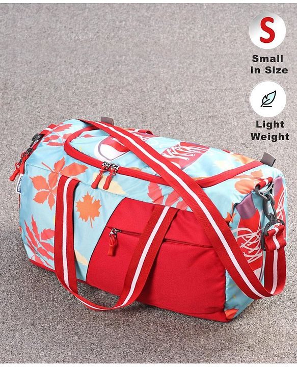 Pine Kids Duffle Bag with Shoe Compartment for 1 Day Trip  - Blue
