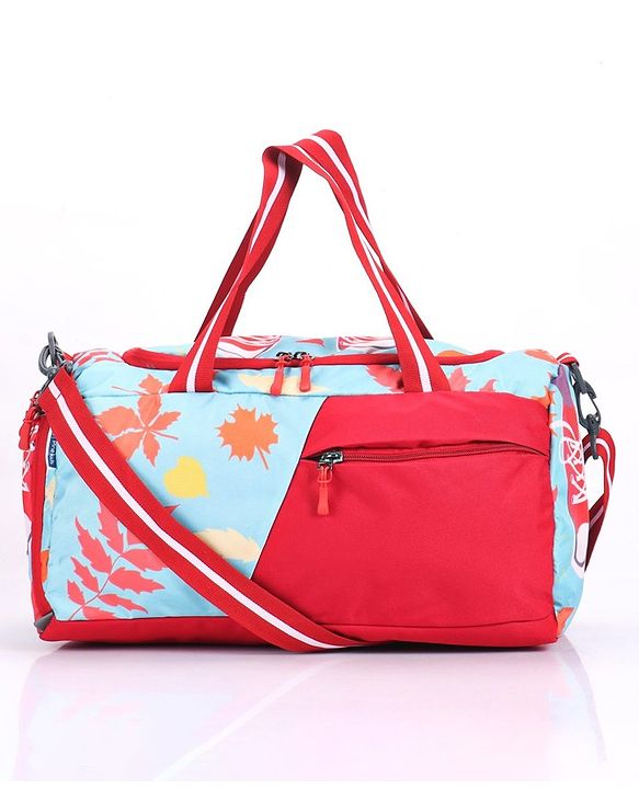 Pine Kids Duffle Bag with Shoe Compartment for 1 Day Trip  - Blue