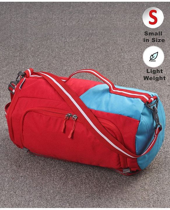 Pine Kids Duffle Bag cum Backpack for 1 Day Trip  - Red