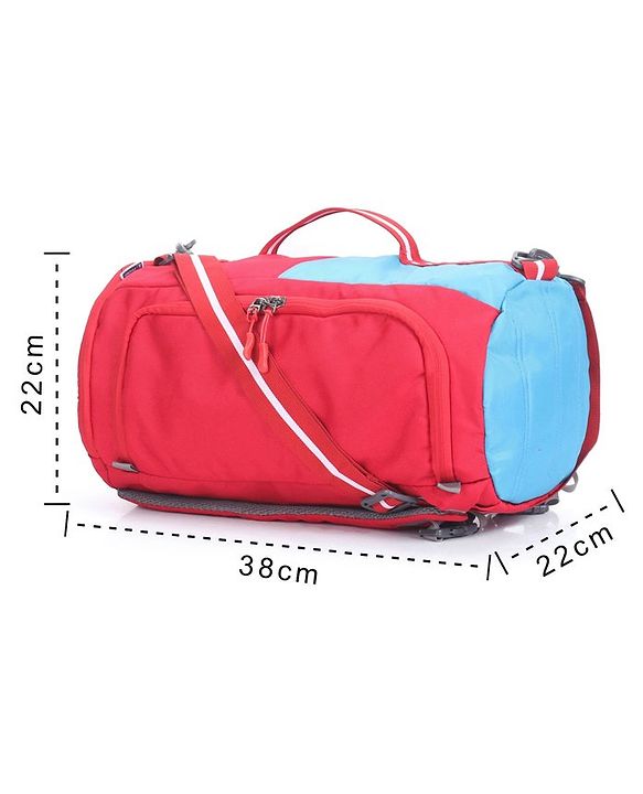 Pine Kids Duffle Bag cum Backpack for 1 Day Trip  - Red