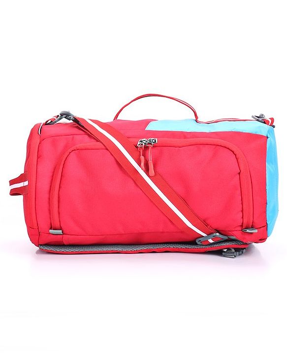Pine Kids Duffle Bag cum Backpack for 1 Day Trip  - Red