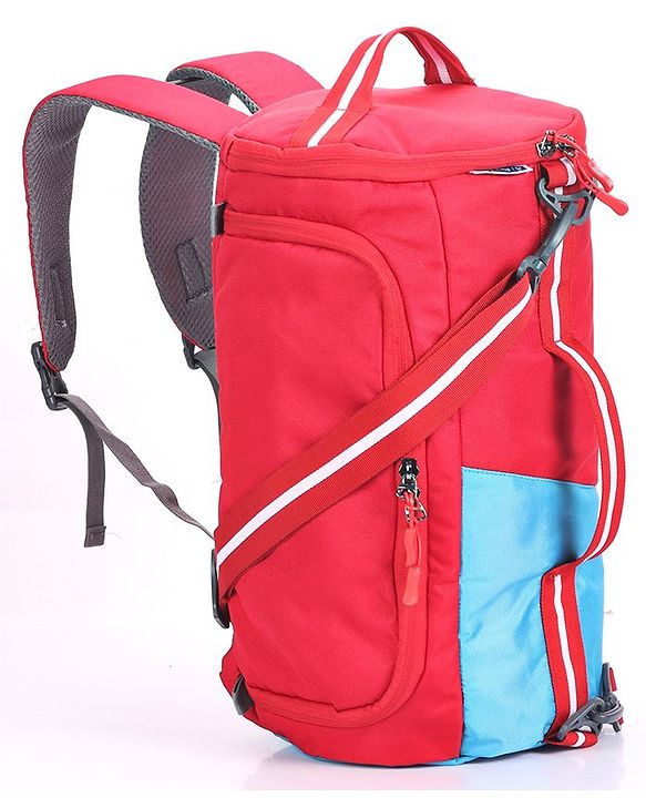 Pine Kids Duffle Bag cum Backpack for 1 Day Trip  - Red