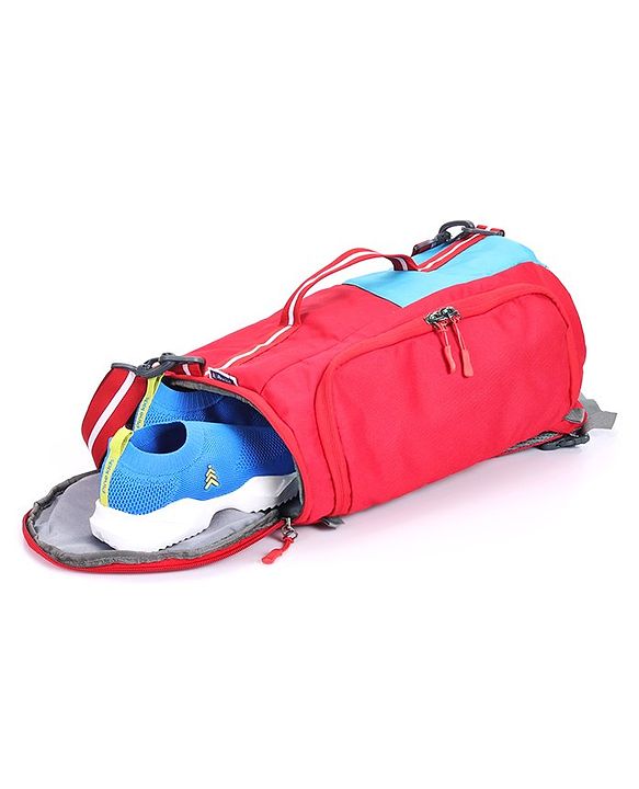 Pine Kids Duffle Bag cum Backpack for 1 Day Trip  - Red