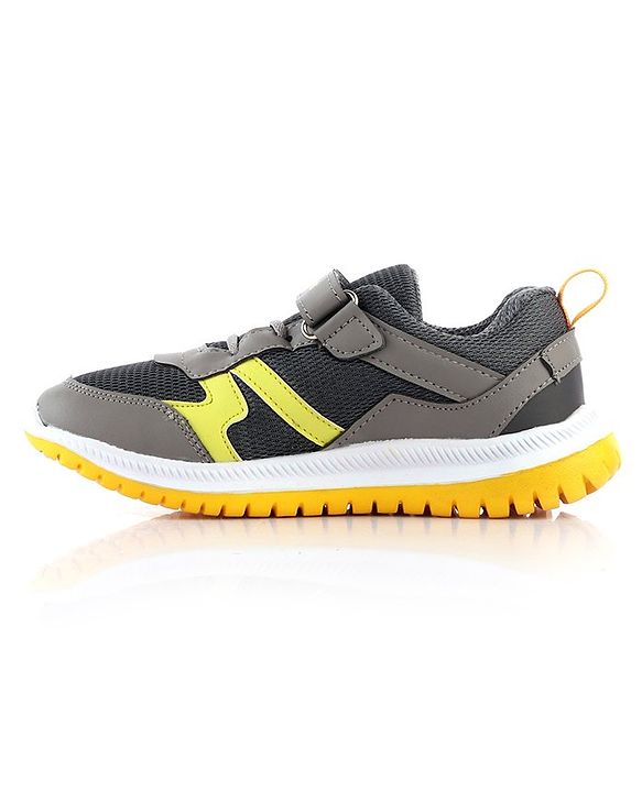 Pine Kids Sports Shoes - Dark & Light Grey
