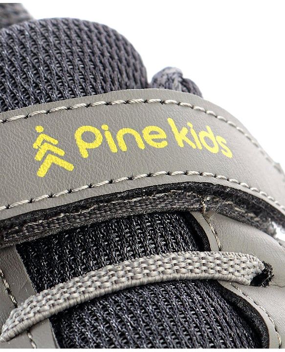 Pine Kids Sports Shoes - Dark & Light Grey