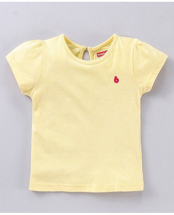 Babyhug Half Sleeves Solid Tee Pack of 3 - Yellow Pink Blue