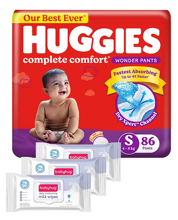 Buy HUGGIES NATURE CARE PANTS SMALL SIZE DIAPER PANTS 28 COUNT Online & Get  Upto 60% OFF at PharmEasy