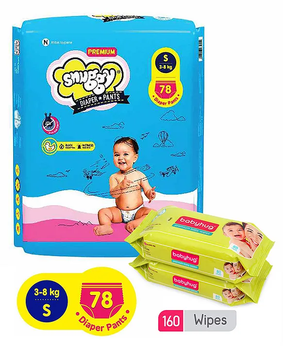 Buy Snuggy Large Baby Gold Diaper Pants (Pack Of 44) Online at Best Prices  in India - JioMart.