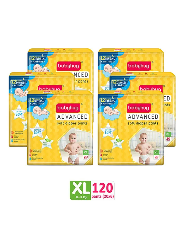 Babyhug Baby Diapers Pants Large 64s Pack - Advanced Soft Diapers Pants(L64)  (9-14 Kg) at Rs 400 / Pack in Chennai