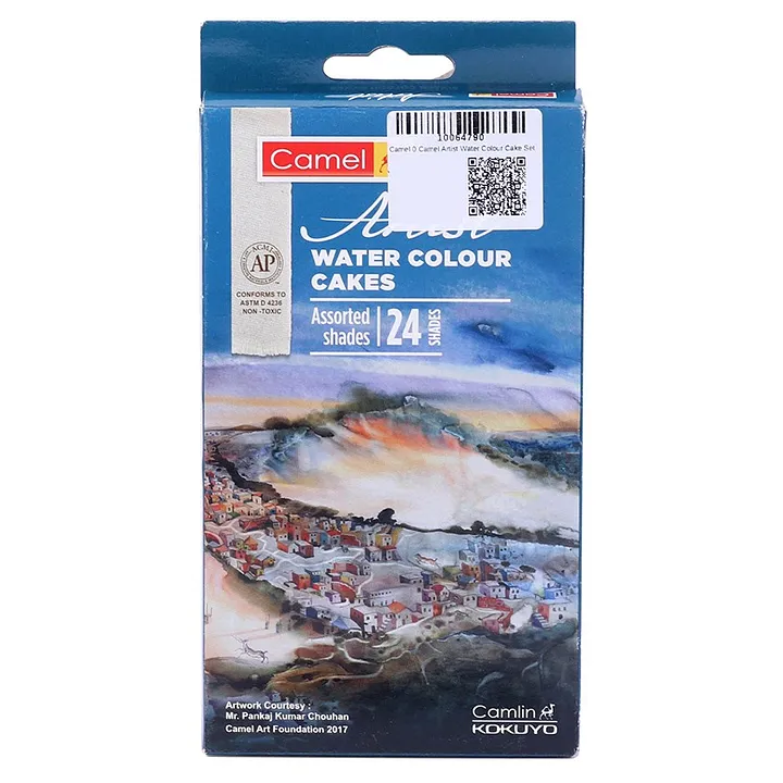 Buy Camel Artist Water Colours Assorted box of cakes, 24 shades with Brush  Online in India | Kokuyo Camlin