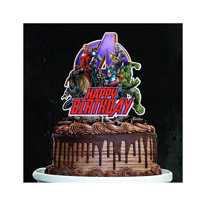 Personalized / Customized Avengers Cake Topper with Name PKCT004 – Cake  Toppers India