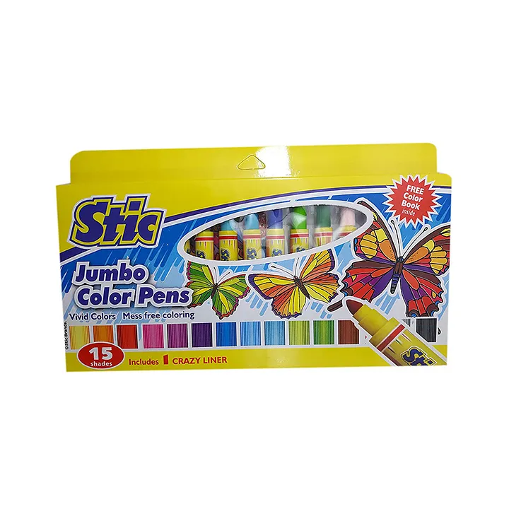Buy Stic Jumbo Color Pen 12 Shades Online  Sketch Pens  Arts  Crafts   Hobbies  Pepperfry Product