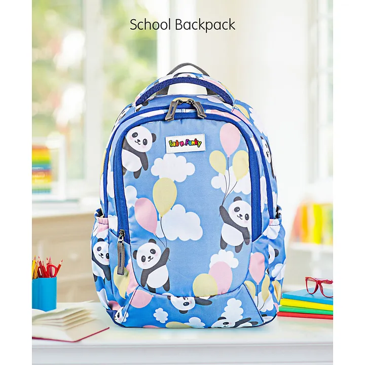 Luckza Polyster Sky Blue Waterproof School Bag