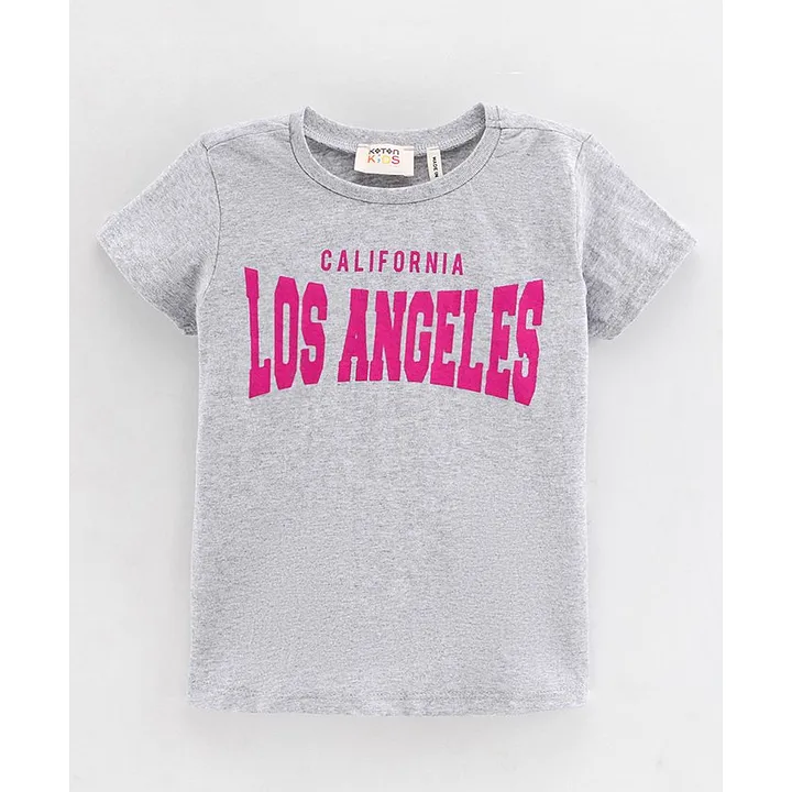 White Cotton Los Angeles Logo T-Shirt