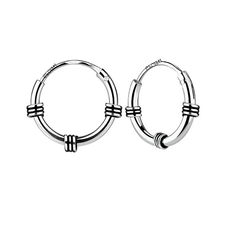 Eloish 92.5 Sterling Small Hoop Earrings - Silver - 0 Months to 5 Years - Silver