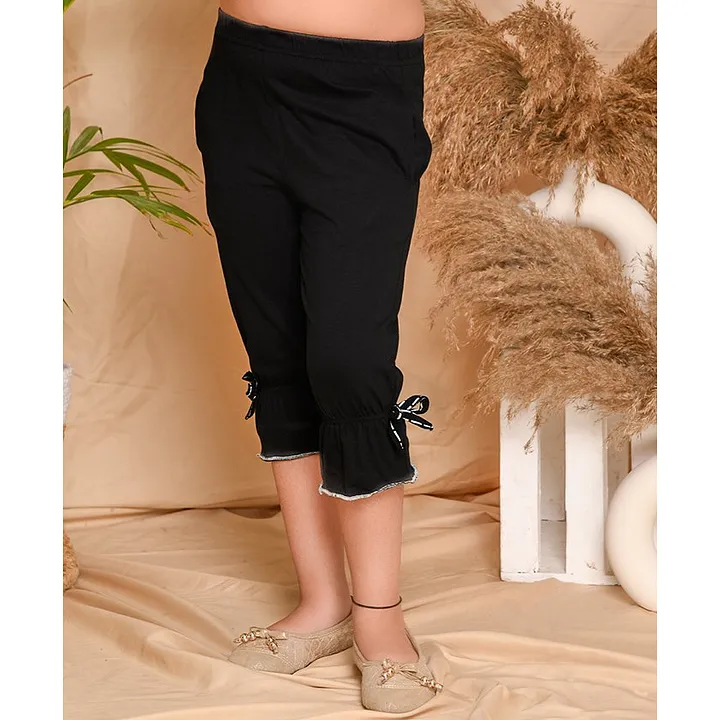 Buy TARSE Womens Capri Yoga Pants Loose Soft Drawstring Workout Sweatpants  Causal Lounge Pants with Pockets Black Capris XLarge at Amazonin