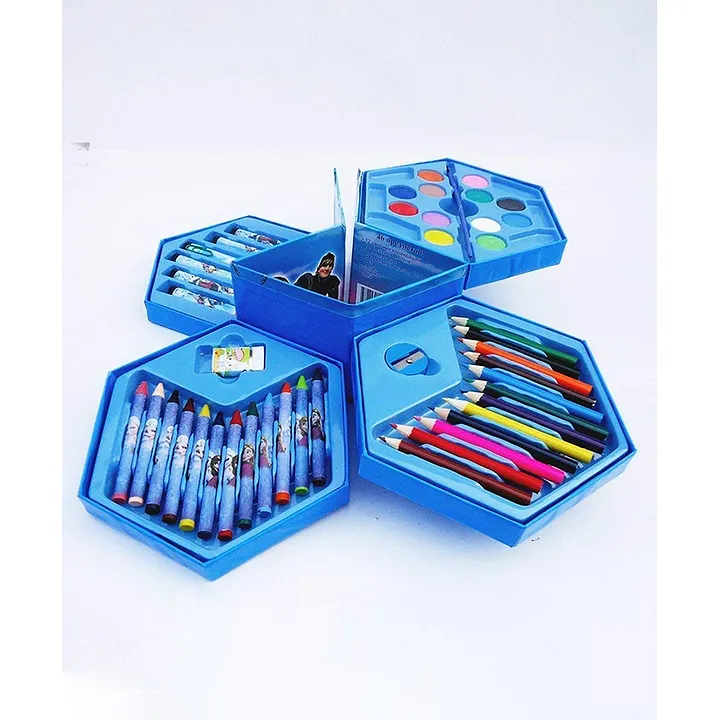 42 in 1 Color Box Pieces Coloring Kit Combo New Art Set PencilCrayons  Water Color Sketch Pens for Kids Boys  Girls Best Birthday Gift Random  Color and Design  Pack of 1