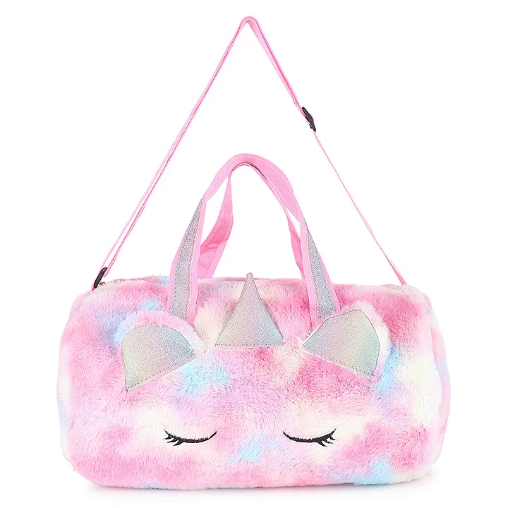 Sanjis Enterprise Fur Duffle Bag Unicorn Theme Multicolor Online