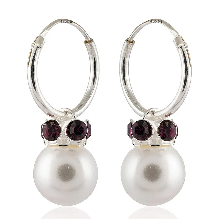 Buy Silver Earrings for Girls by Eloish Online
