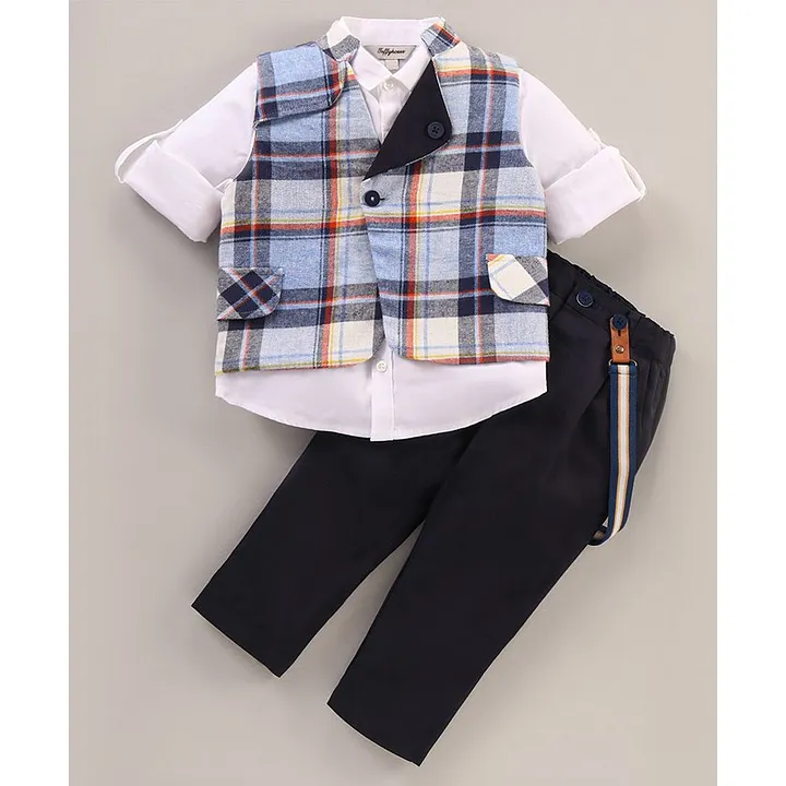 Buy hangup Mens Polyester Blend 3 Pc Blazer Shirt and Trouser Set Kurta  Waistcoat 3pcK14AquaLinenNehruBlackTr40Red at Amazonin