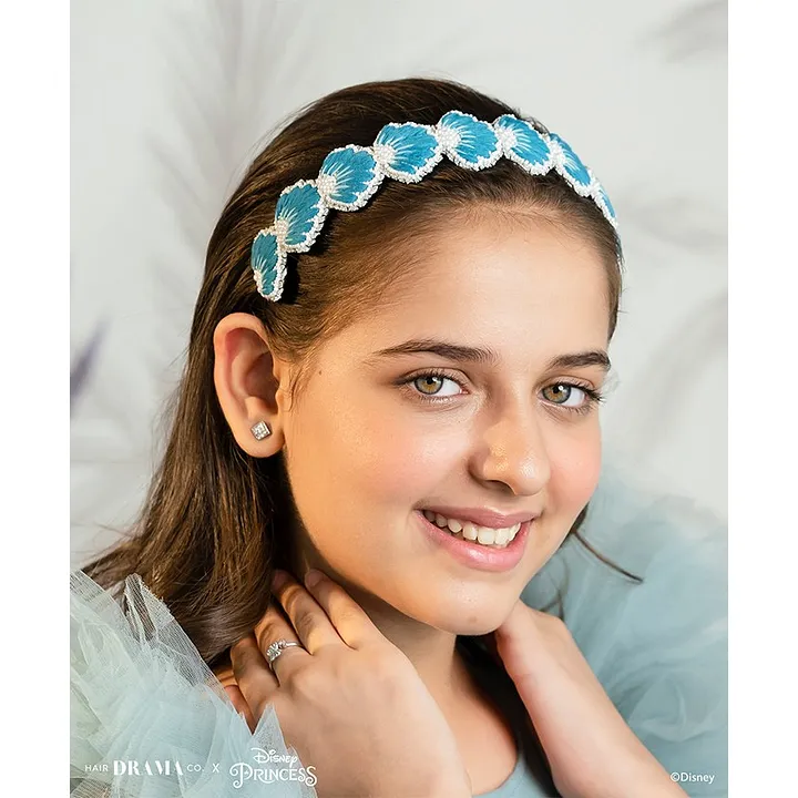 Buy Peach Printed Knotted Hairband for Girls Online