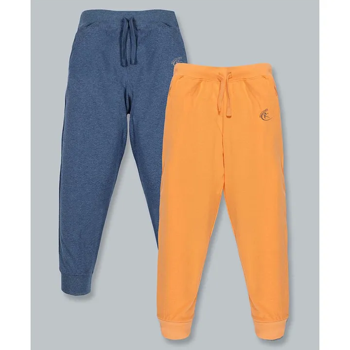 Buy Kiddopanti Pack Of 2 Full Length Track Pants With Side Pockets Khaki  Brown  Navy Blue for Both 34Years Online in India Shop at FirstCrycom   11752315