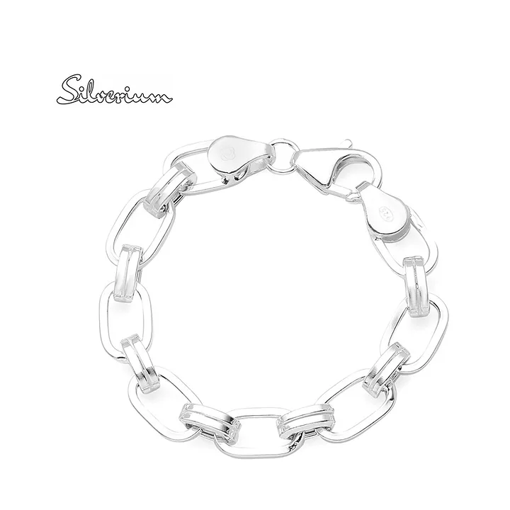 Buy 925 Sterling Silver Hallmark and Certified Purity Silver Chain Bracelet  for Men and Boys online  Looksgudin