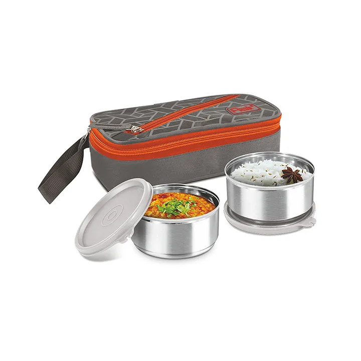Buy Steel Lock Airtight Steel Lunch Tiffin Box With Insulated Bag Hl 1251 4  Pcs Online at the Best Price of Rs 999  bigbasket
