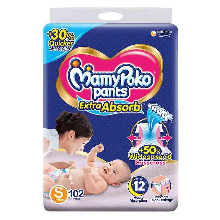 Buy MamyPoko Unisex Babies Pants Standard Style Small Diapers, (4 kg - 8  kg) (22 count) Online at Low Prices in India - Amazon.in